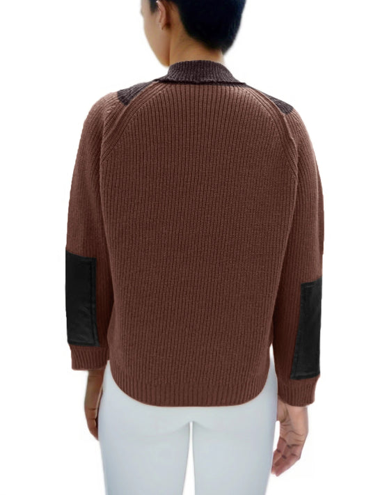 Pullover Sweater Women Patchwork Outfit Fashion Elegance New Autumn Winter Clothes Women Long Sleeve Tops
