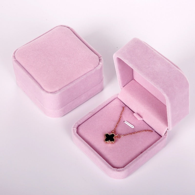 Velvet jewelry box jewelry packaging box storage box