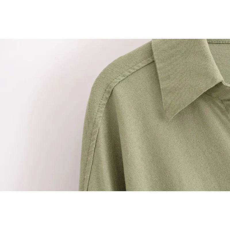 Women Shirts Youthful Elegant Women's Shirts Long Sleeve Top Linen Women Blouse Y2K Tops Solid Basics Vintage Blouse